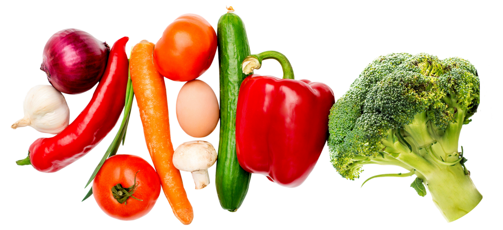 A photo of a variety of vegetables